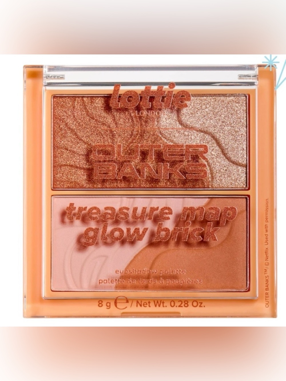 Treasure Map Glow Brick Eyeshadow Palette - Copper Rose